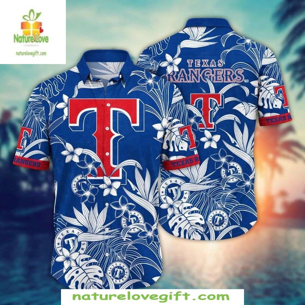 Texas Rangers Hawaiian Shirt MLB Baseball Aloha Shirt