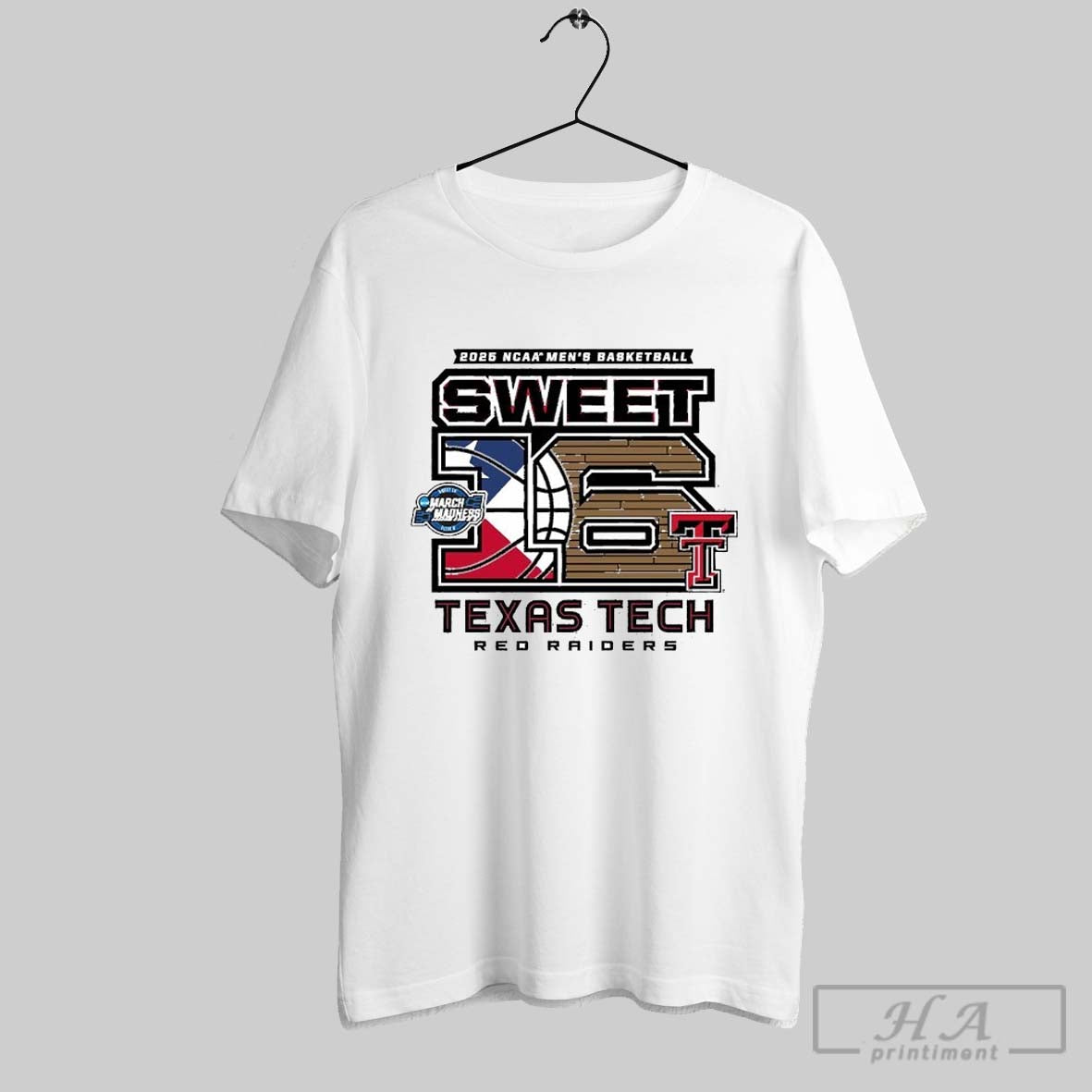 Texas Tech Red Raiders 2025 Ncaa Mens Basketball Sweet 16 Above The Rim March Madness