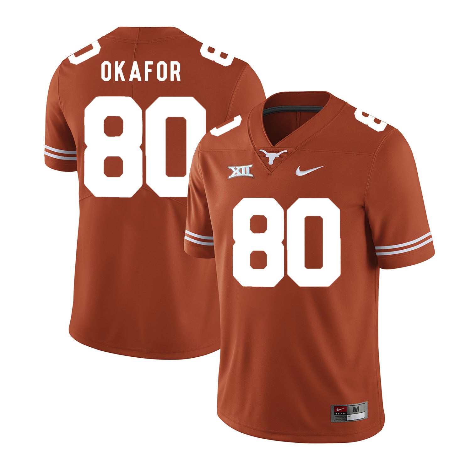 Texas Longhorns Alex Okafor 80 Orange