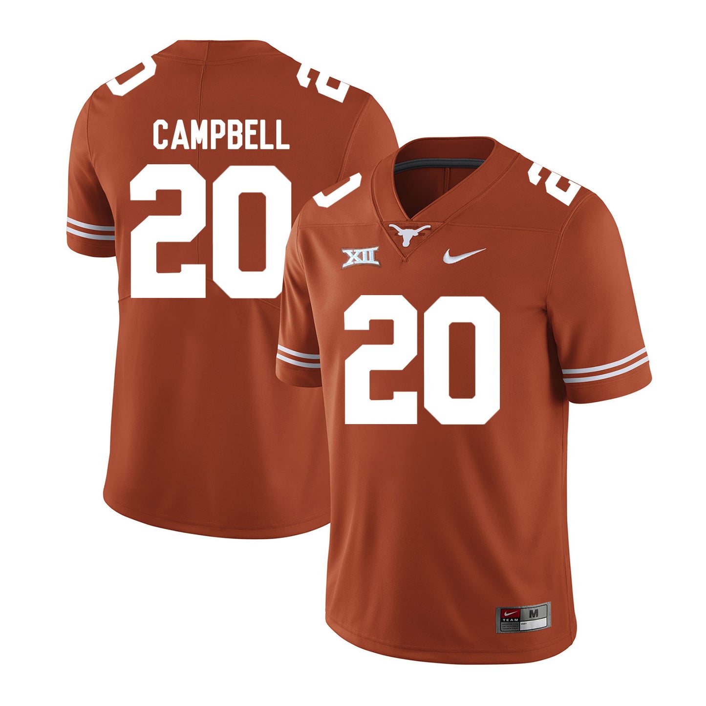 Texas Longhorns CAMPBELL 20 Orange