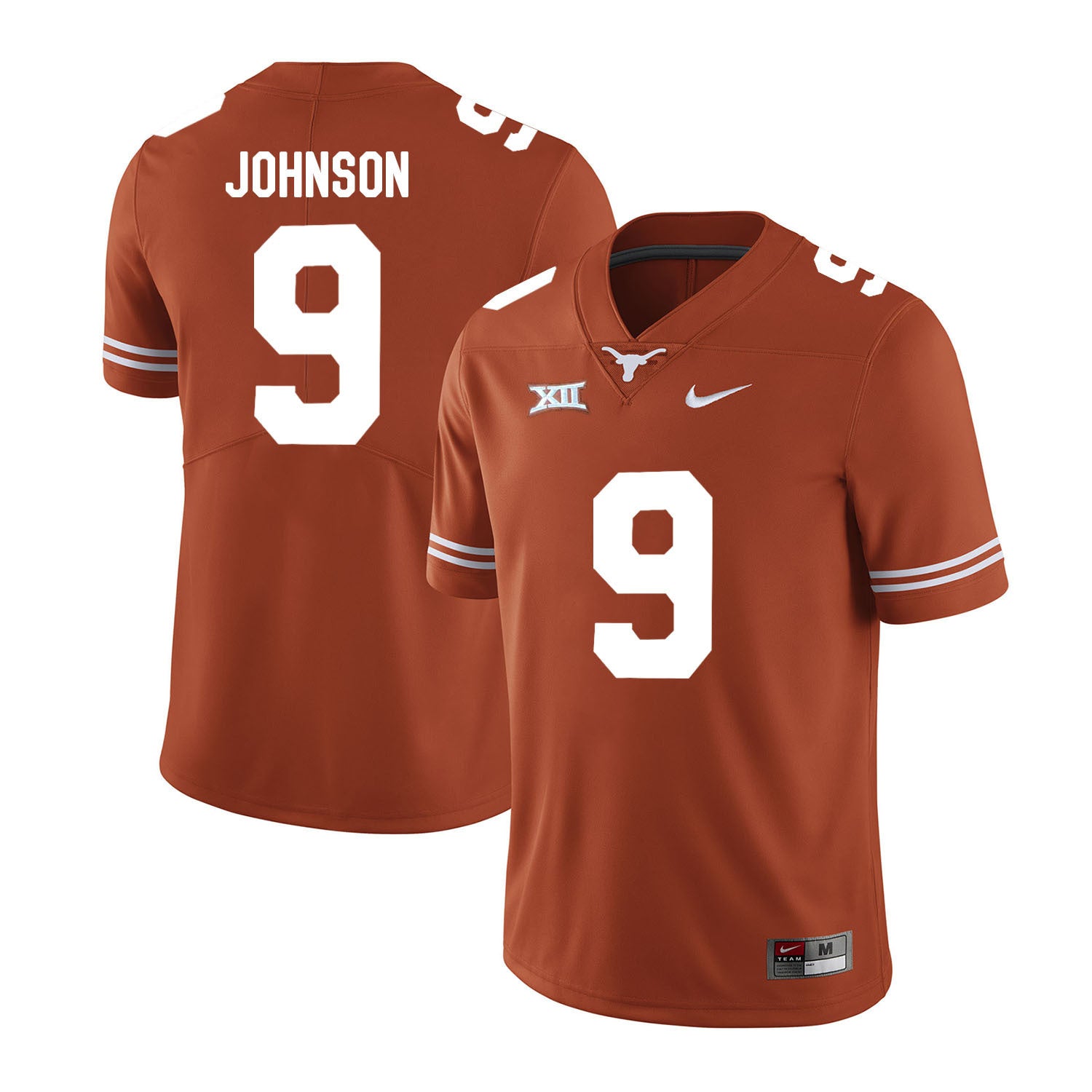 Texas Longhorns Collin Johnson 9 Orange