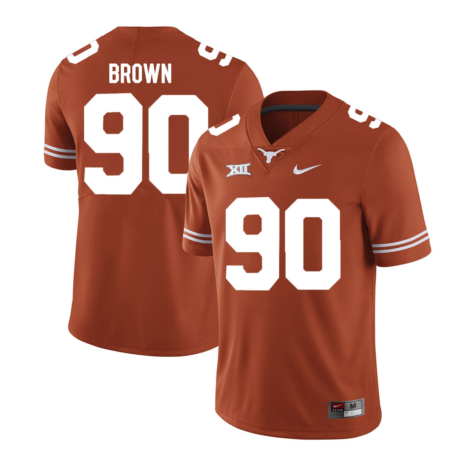 Texas Longhorns Malcom Brown 90 Orange