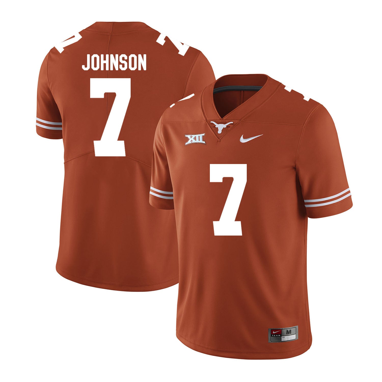 Texas Longhorns Marcus Johnson 7 Orange