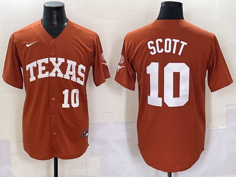 Texas Longhorns #10 Mia Scott ncaa Collaboration Style 1
