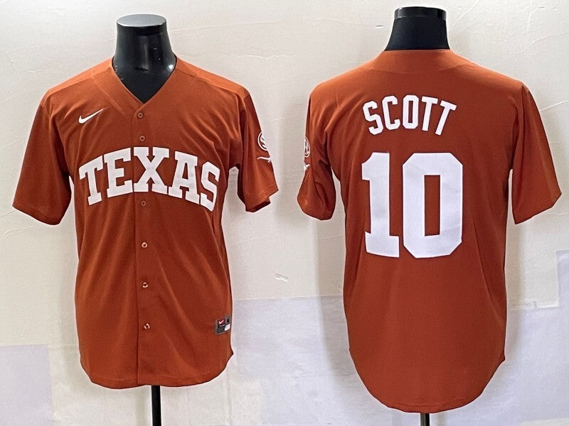 Texas Longhorns #10 Mia Scott ncaa Collaboration Style 11
