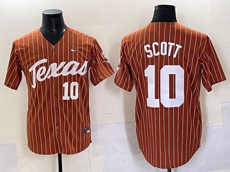 Texas Longhorns #10 Mia Scott ncaa Collaboration Style 2