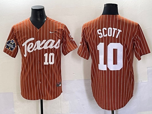 Texas Longhorns #10 Mia Scott ncaa Collaboration Style 3