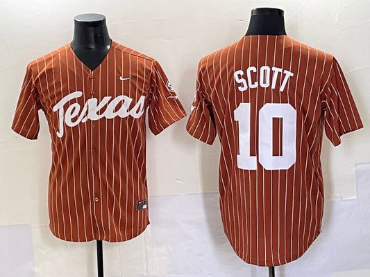 Texas Longhorns #10 Mia Scott ncaa Collaboration Style 7