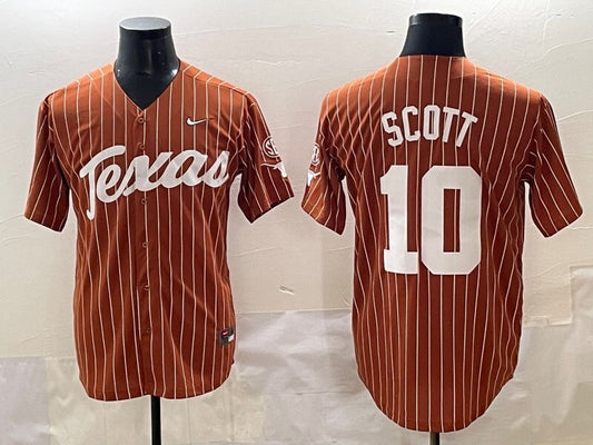 Texas Longhorns #10 Scott ncaa Collaboration Style 5