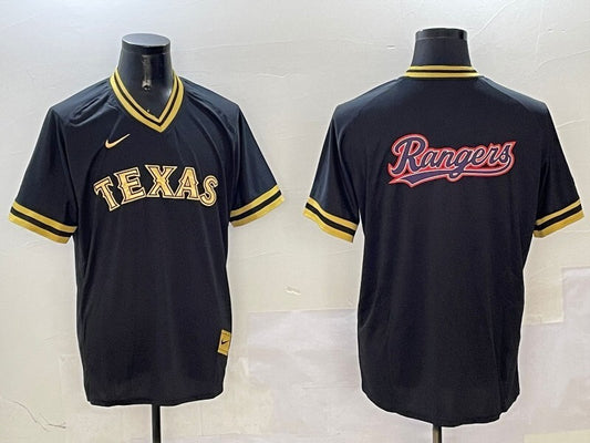 Texas Rangers Rangers Black Gold Adult Style 6