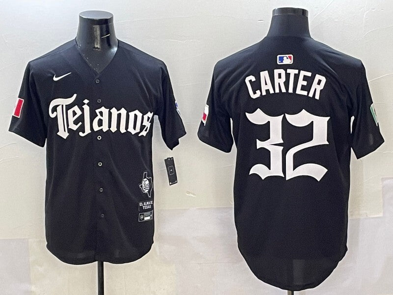 Texas Rangers #32 Evan Carter Rangers 5 Collaboration Style 3