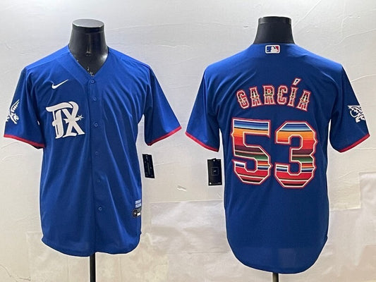 Texas Rangers #53 Adolis Garcia Team Adult