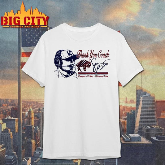 Thank You Coach Sean Mcdermott 9 Seasons 97 Wins 5 Divisionals Tittles signature Shirt