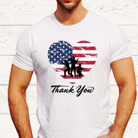 Thank You Veterans Shirt, American Veterans Day Tee, Unisex USA Distressed Flag, Military Gift Tee For Dad, Memorial Day Shirt, Patriotic Shirt.