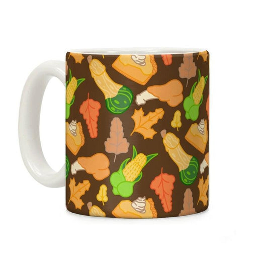Thanksgiving Peens Pattern Coffee Mug 11oz-15oz, Funny Coffee Mug, Gift Ideas