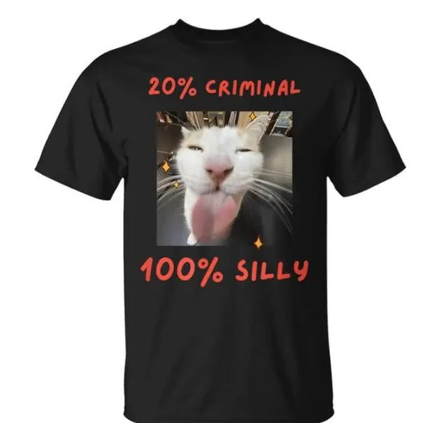 That Silly Cat Meme T-Shirt, Funny Cat Shirt, Silly Tee Hoodie, Sweatshirt | InkThreadWorks.com