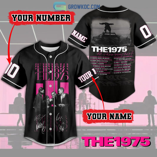 The 1975 At Their Very Best Tour 2023 Black Design Baseball Jersey