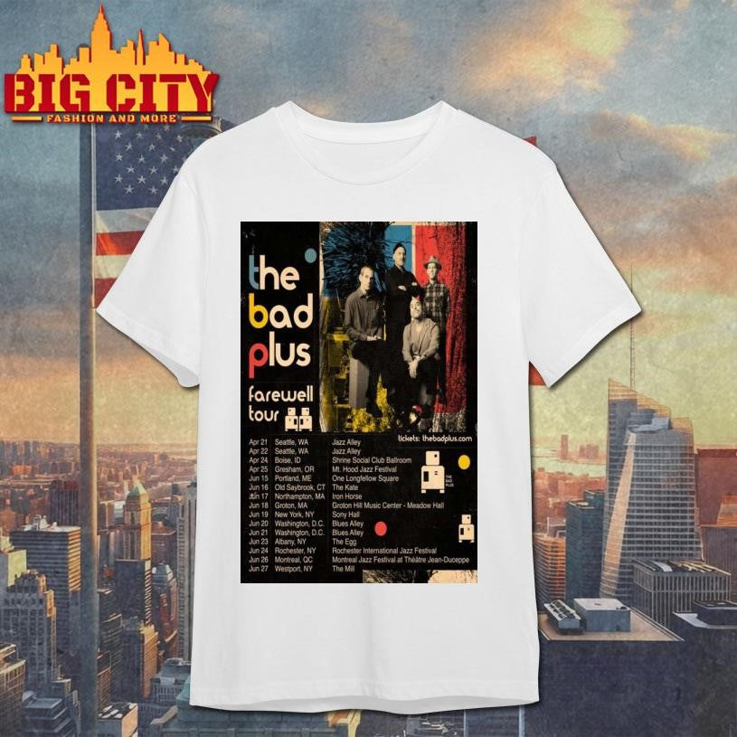 The Bad Plus 2026 Farewell Tour Poster Shirt