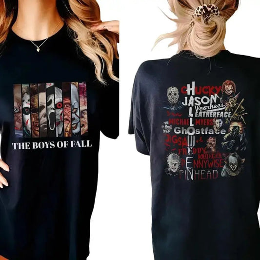 The Boys Of Fall Horror Movie Shirt, Horror Movie Sweatshirt, Halloween Sweatshirt, Halloween Shirt, Unisex Classic Cotton Tee with Graphic Print in All Sizes, For Men, For Women Top Womenswear