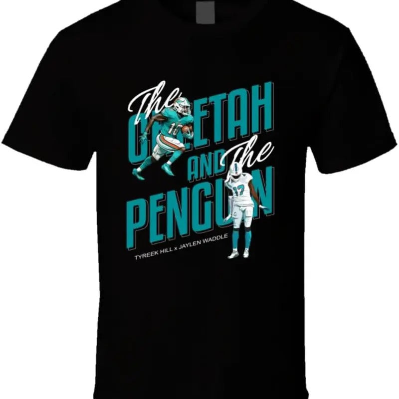 The Cheetah and The Penguin Tyreek Hill Jaylen Waddle T Shirt Hoodie, Sweatshirt | InkThreadWorks.com