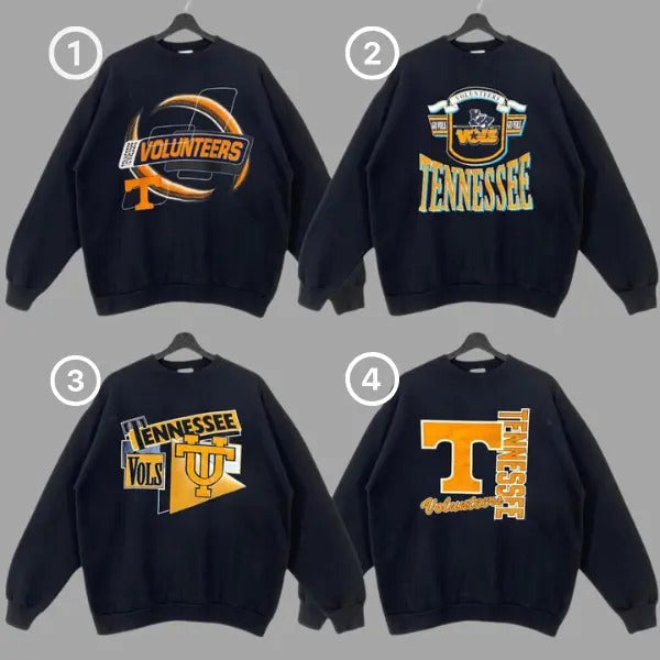 The Collection of Tennessee Vols 90s Pull Over Shirt, Vintage Tennessee Volunteers Crewneck Shirt, Vintage Graphic Tees, Vintage Sweatshirts football team
