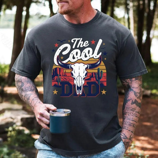The Cool Dad Shirt, Western Dad Shirt, Retro Western The Cool Dad Shirt, Happy Father's Day Shirt, Dad Life Shirt,...
