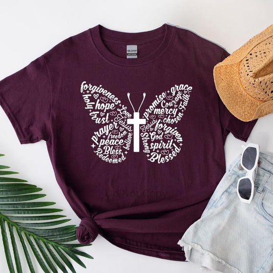 The Cross Affirmation Screen Print Transfer T-Shirts, Hoodie, Sweatshirt | InkThreadWorks.com