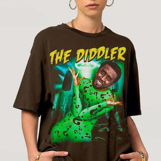 The Diddler Ironic Sean Combs T-shirt, Funny DD Goes to Prison Funny Unisex Tee