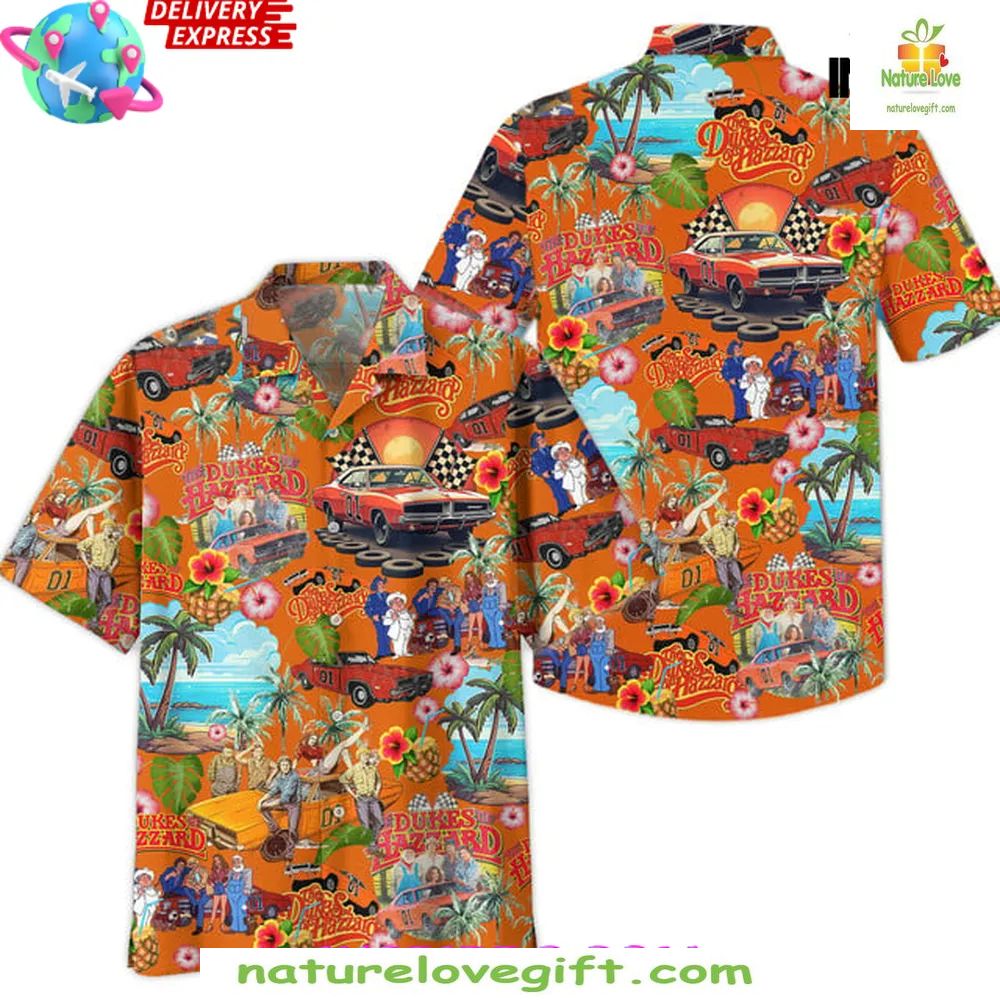 The Dukes of Hazzard Vintage Tropical Hawaiian Shirt