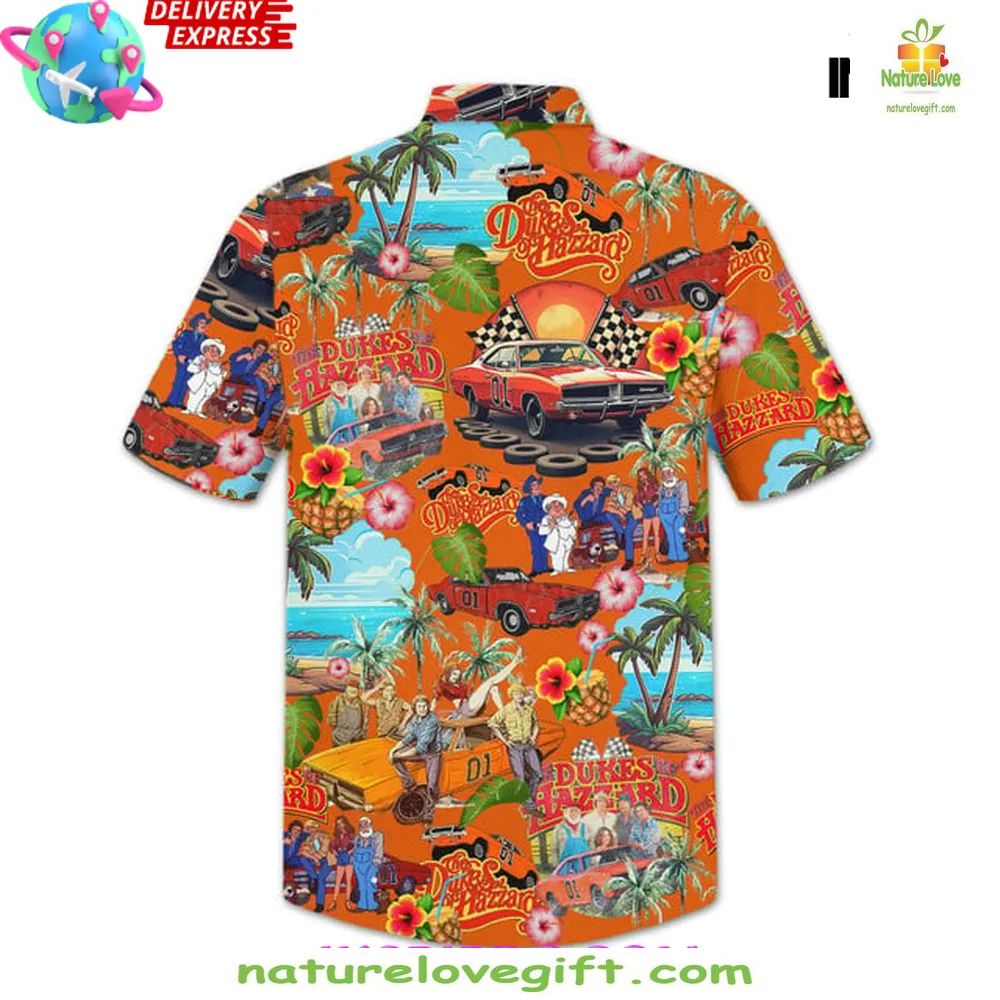 The Dukes of Hazzard Vintage Tropical Hawaiian Shirt