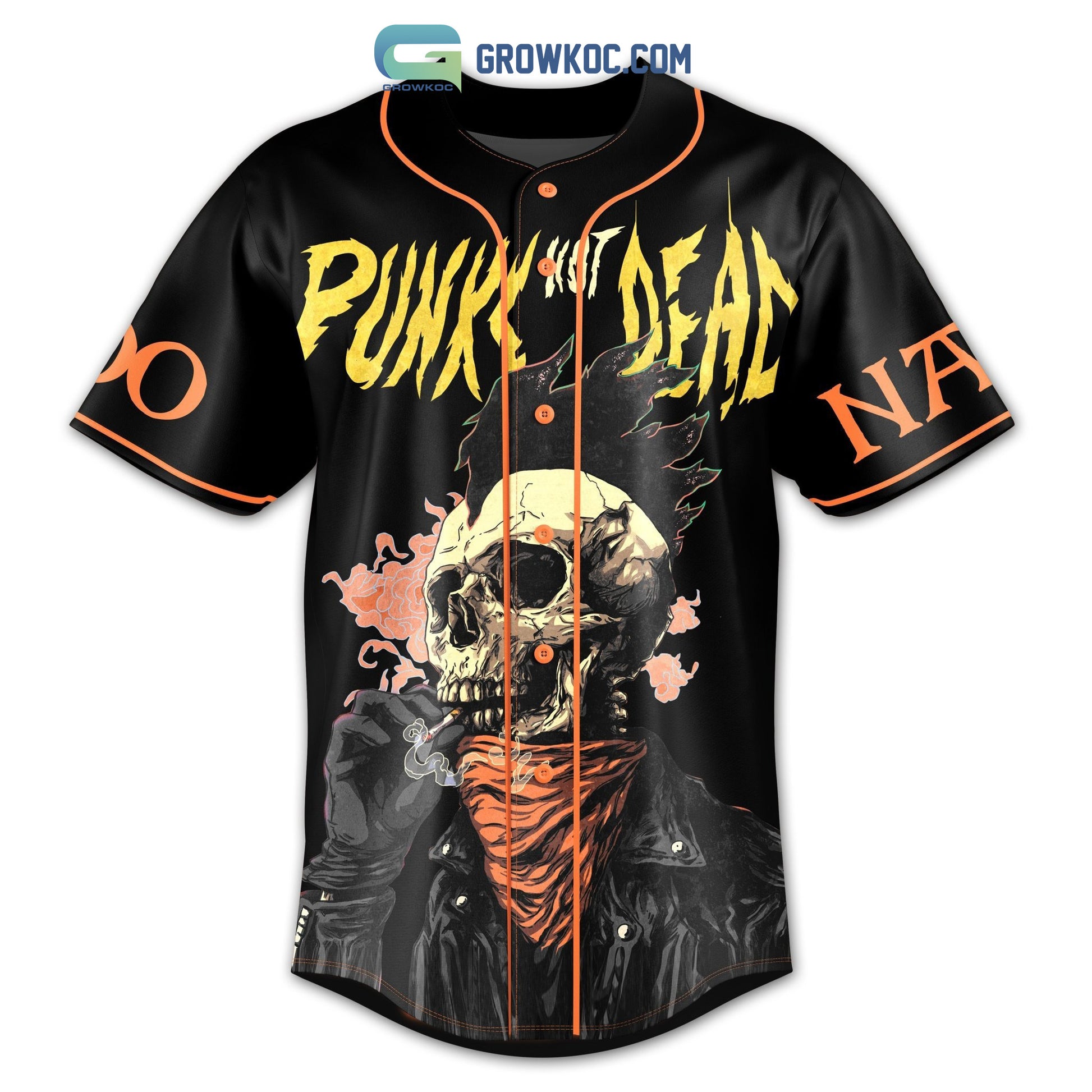 The Exploited Punks Not Dead Personalized Baseball Jersey