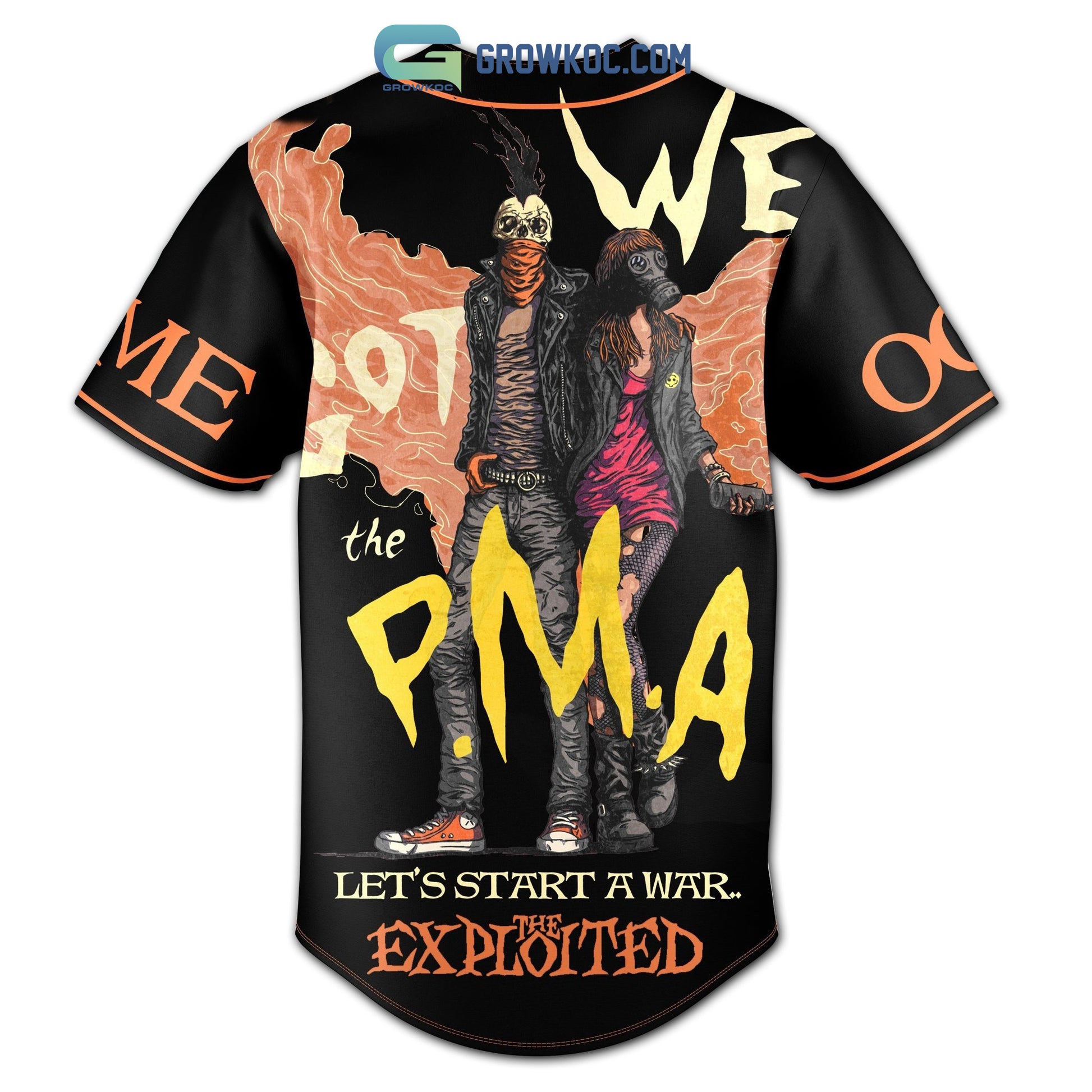 The Exploited Punks Not Dead Personalized Baseball Jersey