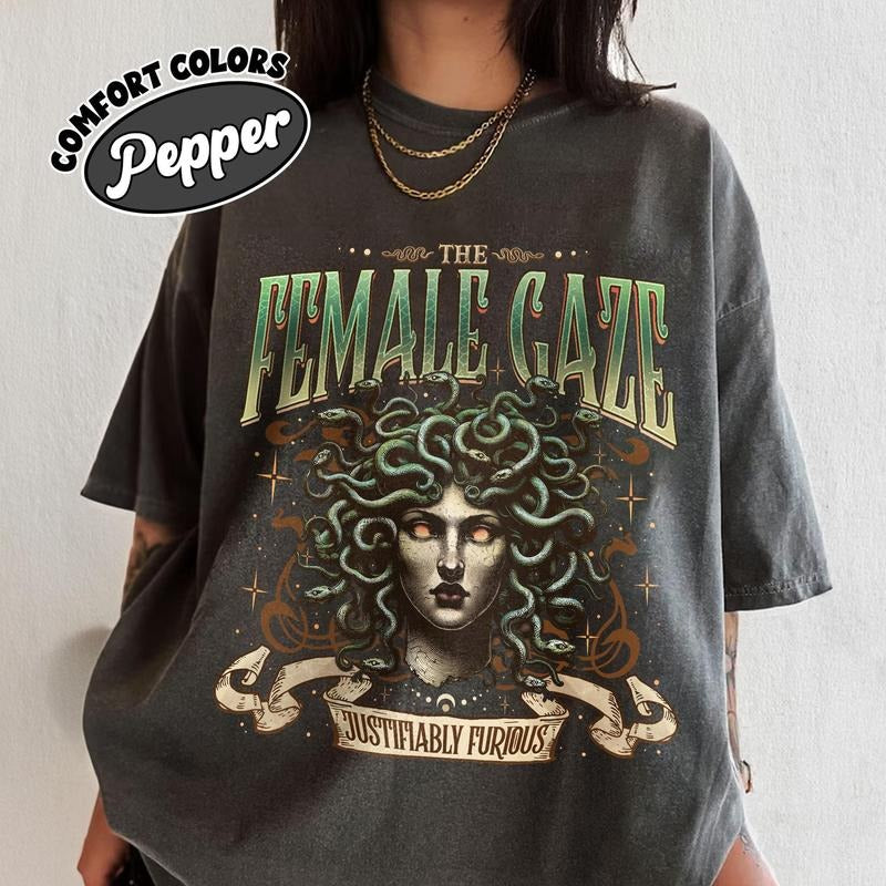 The Female Gaze Shirt, Petrify The Patriachy Shirt, Anti-Patriarchyy Medusa Shirt, Femi.nist Activism, Women's Rights...