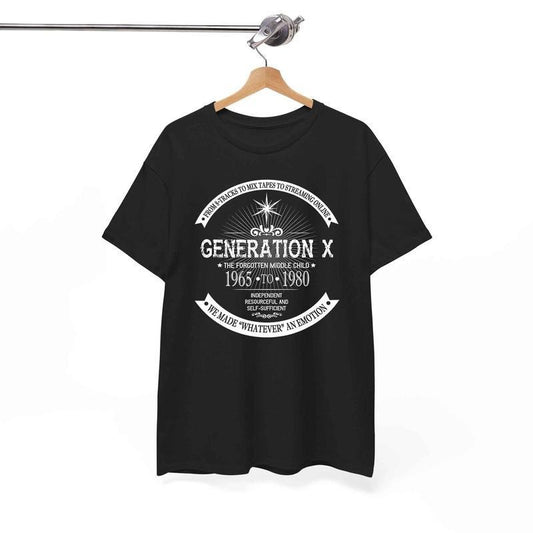 The Forgotten Middle Child | Gen X Generation X 60s 70s 80s T-Shirt Hoodie, Sweatshirt | InkThreadWorks.com