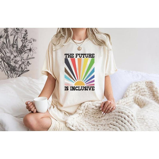 The Future is Inclusive Shirt, Rainbow Pride Tee, Trans Rights Top, LGBTQ Gift, Progress Pride Shirt, Social Justice...