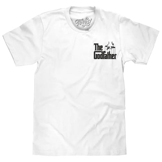 The Godfather Front and Back Print T-Shirt - White Hoodie, Sweatshirt | InkThreadWorks.com
