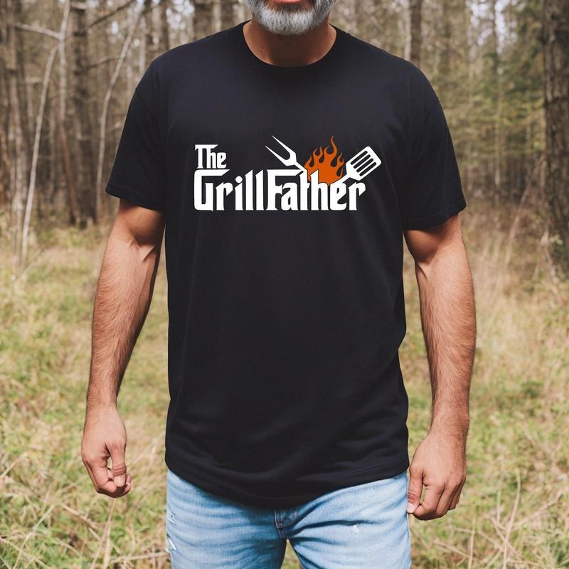 The Grillfather Shirt, BBQ Lover Shirt, Meat Lover Shirt, Dad Shirt, Gifts For Dad, Gifts For Him, BBQ Party Outfit...
