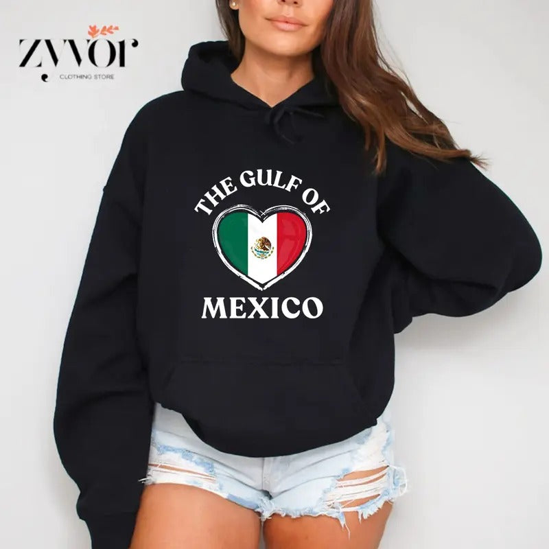 The Gulf of Mexico Hoodie Casual Street Style Fleece Fabric Pullover Hooded Sweatshirt for Women for Men T-Shirts