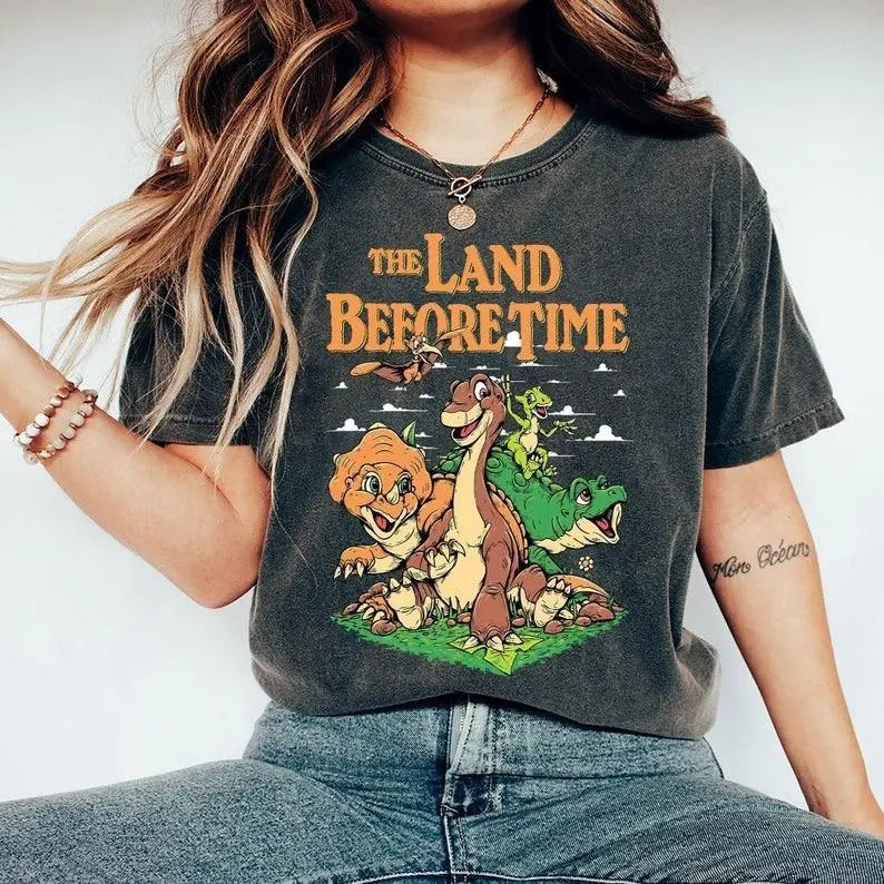 The Land Before Time Pastel Dinosaur Friends Shirt, Dinosaur Party Shirt Hoodie, Sweatshirt | InkThreadWorks.com