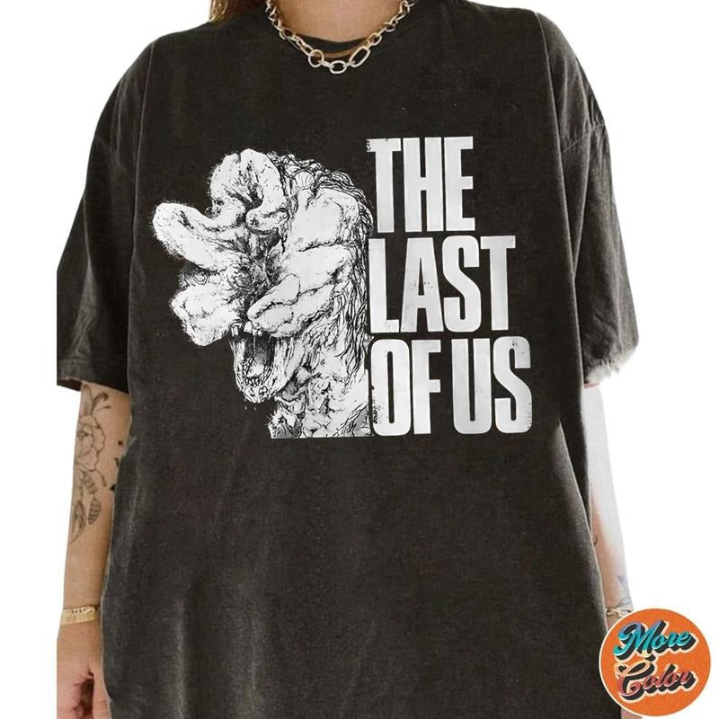 The Last Of Us II T-shirt, Clickers Zombie Movie Shirt, Cotton Unisex T-Shirt, Crew Neck, Size S- 4XL, Menswear Top, Womenswear Top Underwear Streetwear