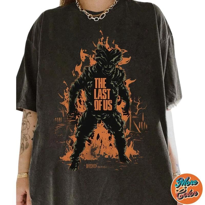 The Last Of Us Logo Movie Shirt, Cotton Unisex T-Shirt, Crew Neck, Size S- 4XL, Menswear Top, Womenswear Top Underwear Streetwear