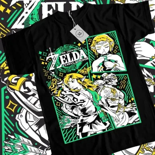 The Legend of Zelda T-shirt Link To The Past Anime Gir Funny Tee Shirt All Size