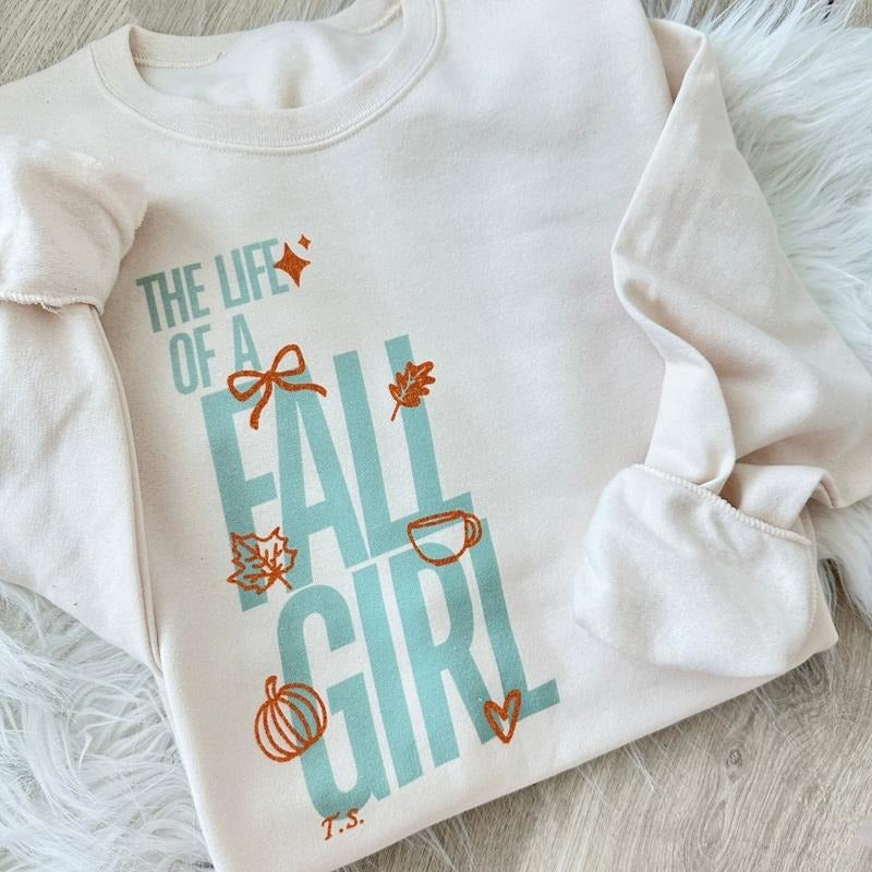 'The Life Of A Fall Girl' Glitter Sweatshirt