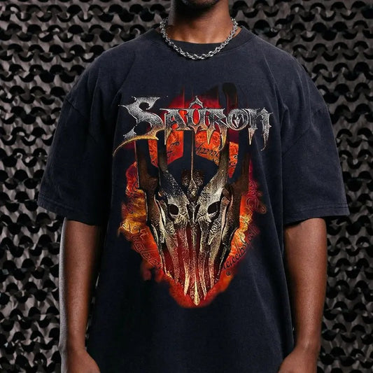 The Lord Of The Rings Lord Sauron Vintage T-Shirt Sweatshirt Trending Movie Shirt Menswear Womenswear Streetwear Movie Fans Graphic Casual Crewneck