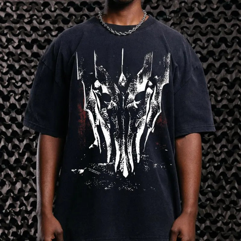 The Lord Of The Rings Sauron Vintage T-Shirt Sweatshirt Trending Movie Shirt Menswear Womenswear Streetwear Movie Fans Graphic Casual Crewneck Cotton