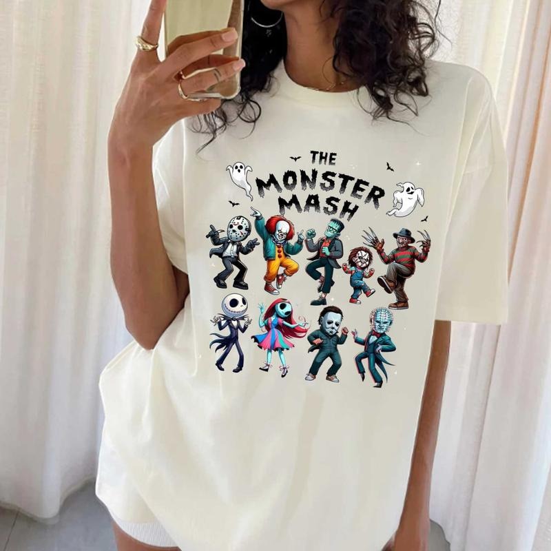 The Monster Mash Shirt, Hallowen Shirt,  Cute Fall Shirt, Spooky Season Hoodie, Sweatshirt | InkThreadWorks.com