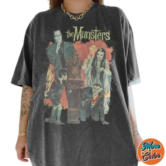 The Munster Tv Series Movie Shirts, Cotton Unisex T-shirt, Crew Neck, Size S- 3XL, Menswear Top, Womenswear Top Underwear Streetwear