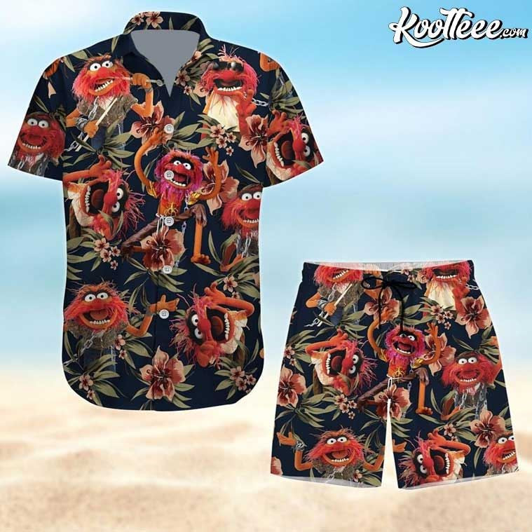 The Muppets Animal Tropical Hawaiian Shirt And Shorts