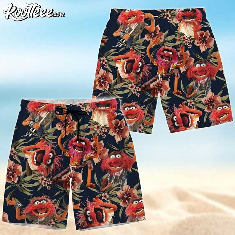 The Muppets Animal Tropical Hawaiian Shirt And Shorts