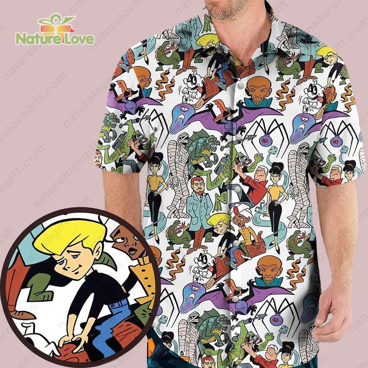 The New Adventures of Jonny Quest Cartoon Hawaiian Shirt